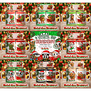 Arquivo Canecas Natal dos Brainrot - Caneca Criativa