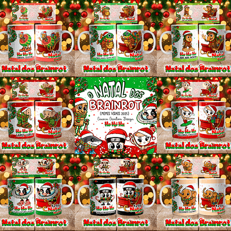 Arquivo Canecas Natal dos Brainrot - Caneca Criativa 1