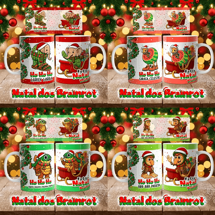 Arquivo Canecas Natal dos Brainrot - Caneca Criativa 5