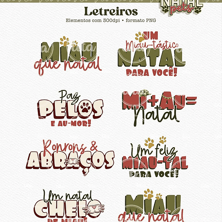 Kit Digital Natal Pets - TITA 4