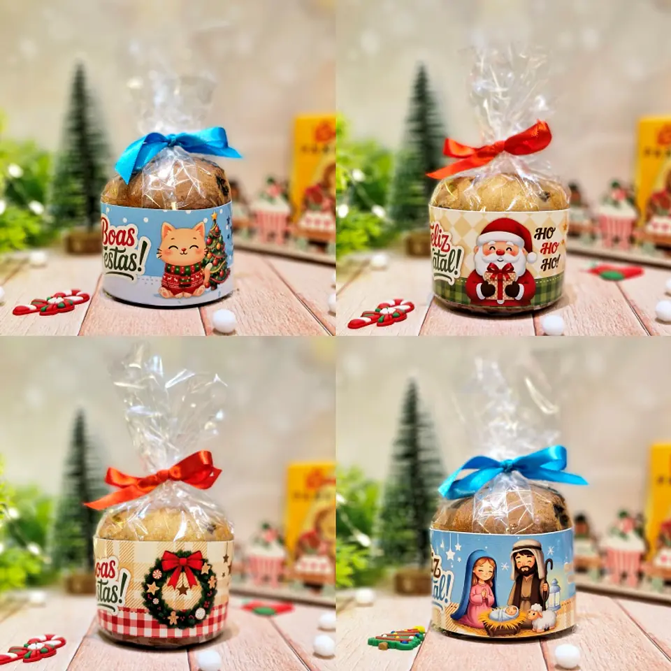 Arquivo Natal Faixa Mini Panetone - Estúdio Telma Contel 1