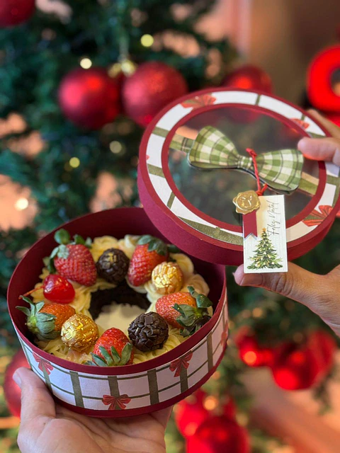 Arquivo Natal Caixa Redonda Luxo - Sublime