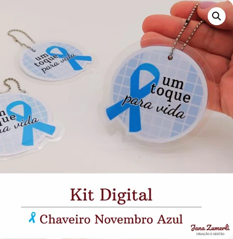 Arquivo Novembro Azul Chaveiro - Jana Zumerli