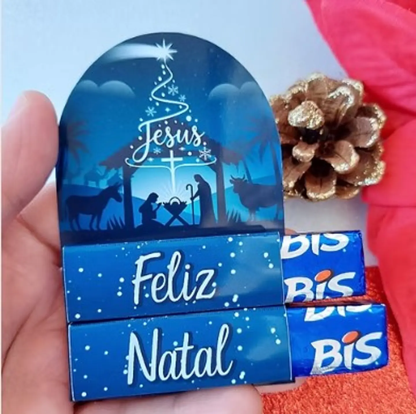 Arquivo Natal Card Bis Duplo Jesus - Dhama dos Papéis 1