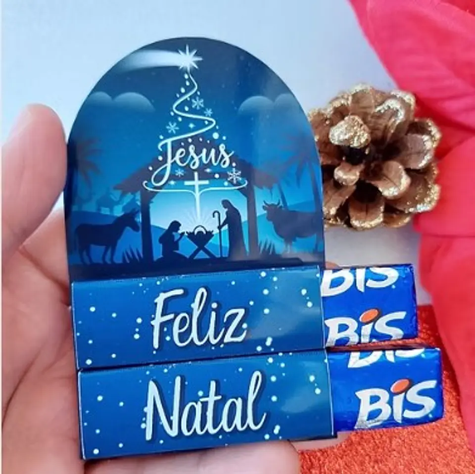 Arquivo Natal Card Bis Duplo Jesus - Dhama dos Papéis 1
