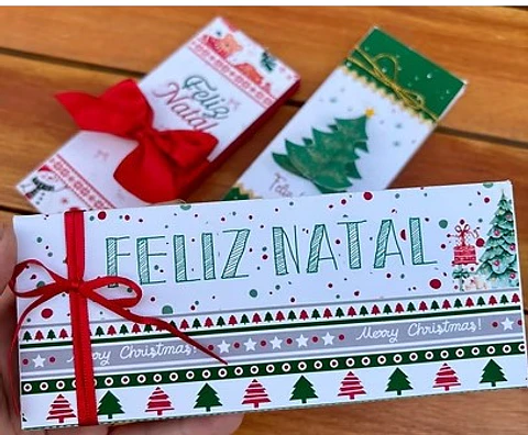 Arquivo Natal Porta Barra de Chocolate 3 Modelos - Gritti