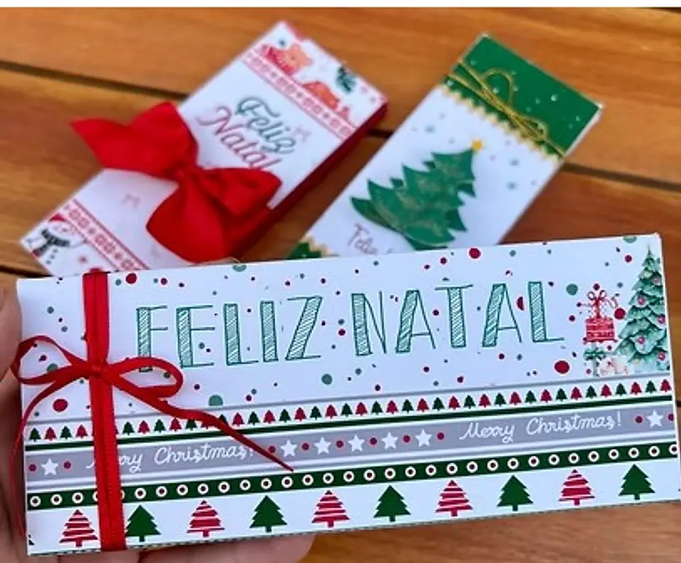 Arquivo Natal Porta Barra de Chocolate 3 Modelos - Gritti 1