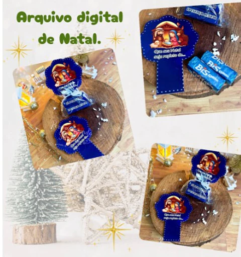 Arquivo Natal Card Cristão 2 Bis - Personalizando Thata
