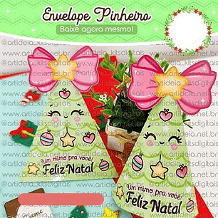 Arquivo Natal Envelope Pinheiro - Art Ideia