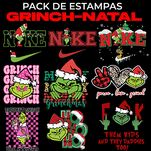 Arquivo Natal Pack de Estampas Grinch - Elevart Packs