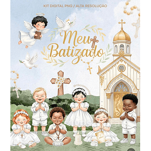 Kit Digital Meu Batizado - Mk Criativos