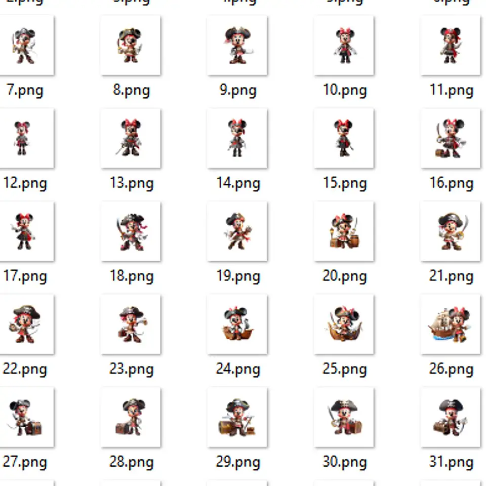 Kit Digital Mickey e Minnie Piratas - Mi Kits 3
