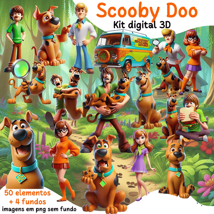 Kit Digital Scooby - Doo - Mi Kits 1