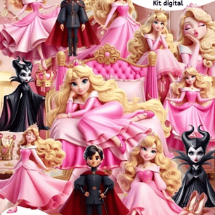 Kit Digital Princesa Aurora - Mi Kits