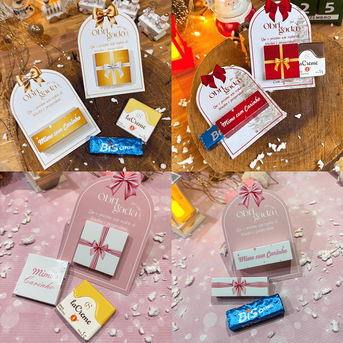 Arquivo Natal Card La Creme ou Bis - Personalizados da Thata 1