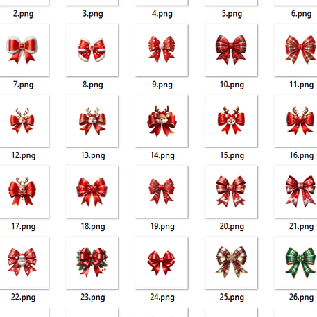 Kit Digital Laços Natalinos - Mi Kits 2