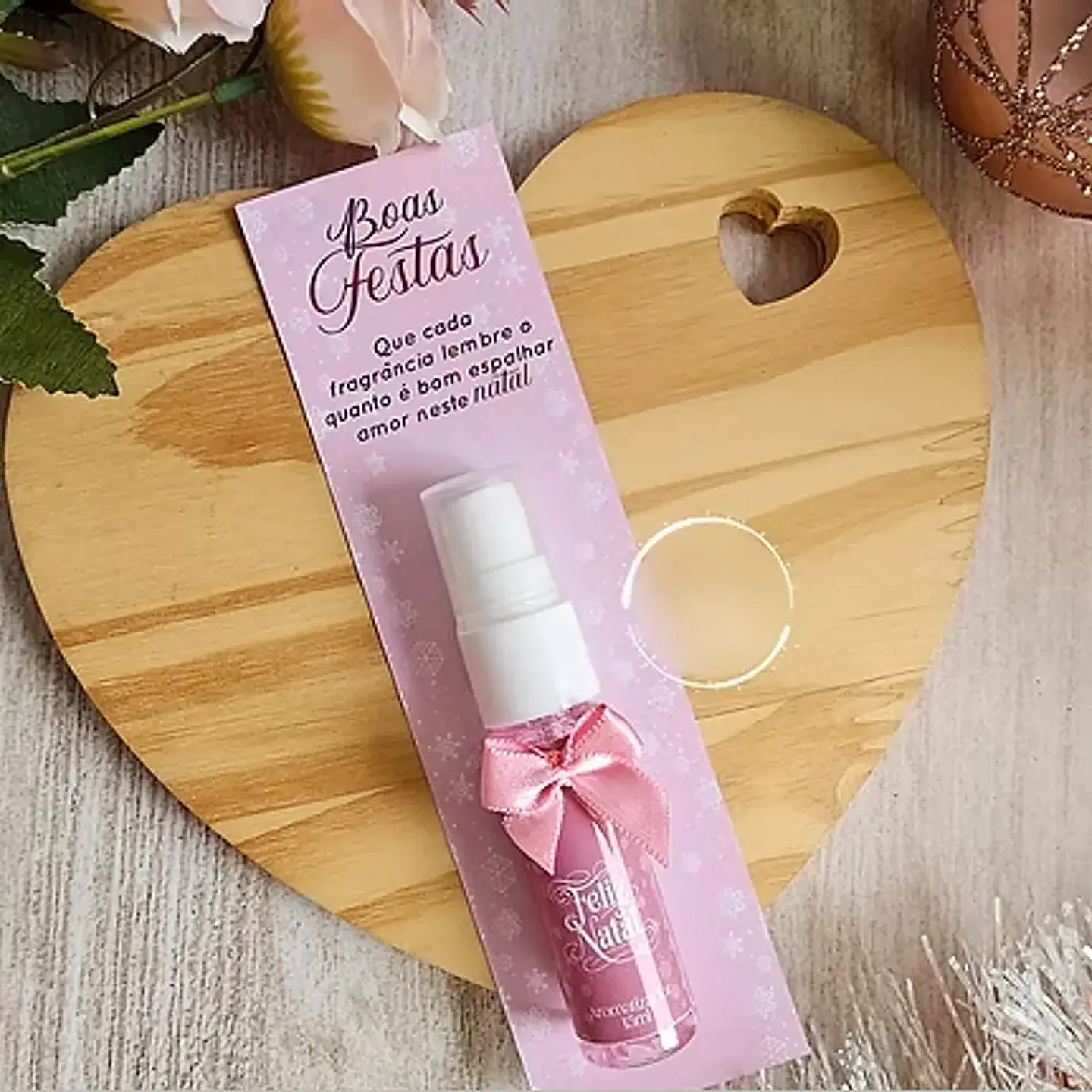 Arquivo Natal Rosa Card Home Spray - Bella Ideia 1