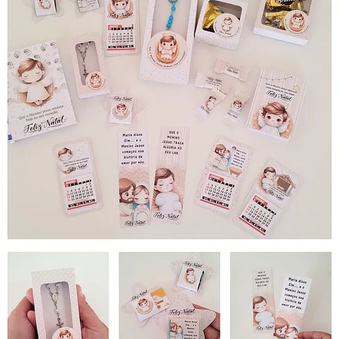 Kit Digital Natal Cristão Menino Jesus - Abelhinha