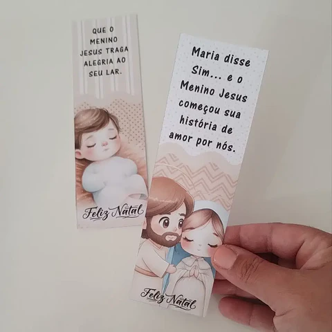 Kit Digital Natal Cristão Marca Página - Abelhinha