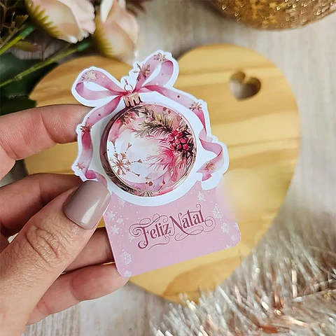Arquivo Natal Rosa Card Mini Hidratante - Bella Ideia