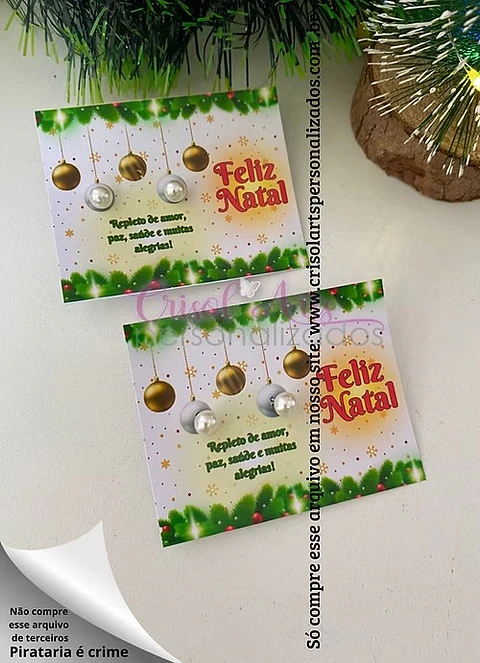 Arquivo Natal Card Brinco Natal - Crisolart
