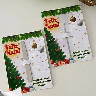 Arquivo Natal Card Mini Lixa ou Escovinha - Crisolart