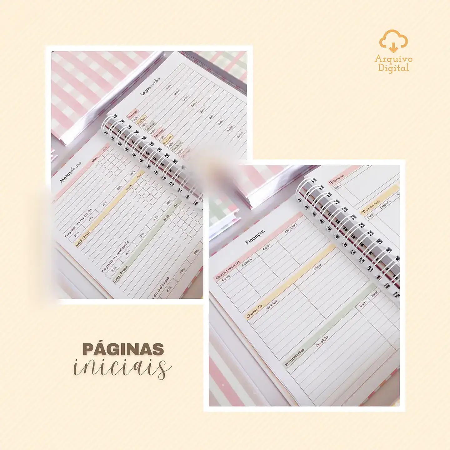 Arquivo Combo Agendas Fofas Datadas e Não Datadas - Sara 15