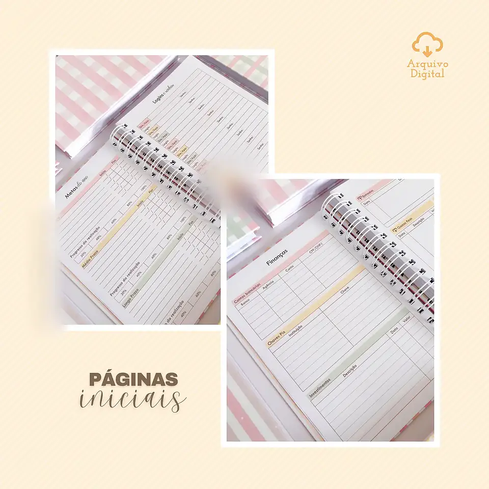 Arquivo Combo Agendas Fofas Datadas e Não Datadas - Sara 15