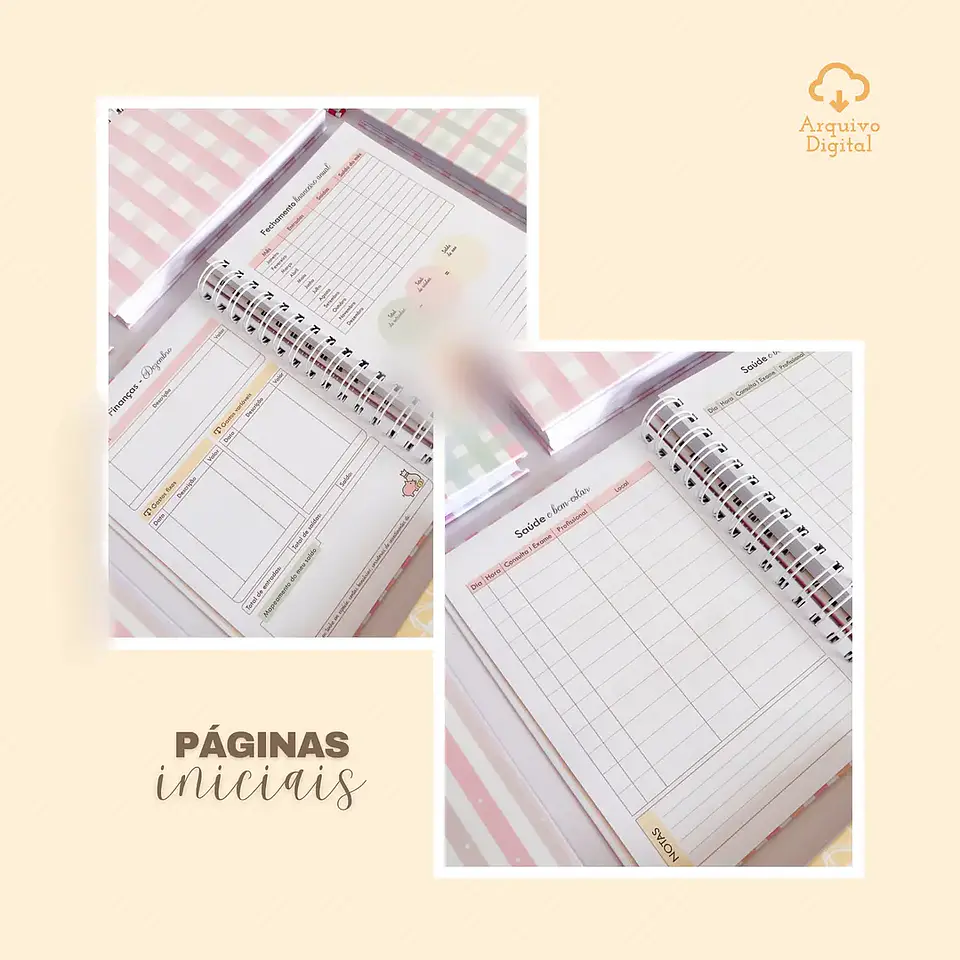 Arquivo Combo Agendas Fofas Datadas e Não Datadas - Sara 16