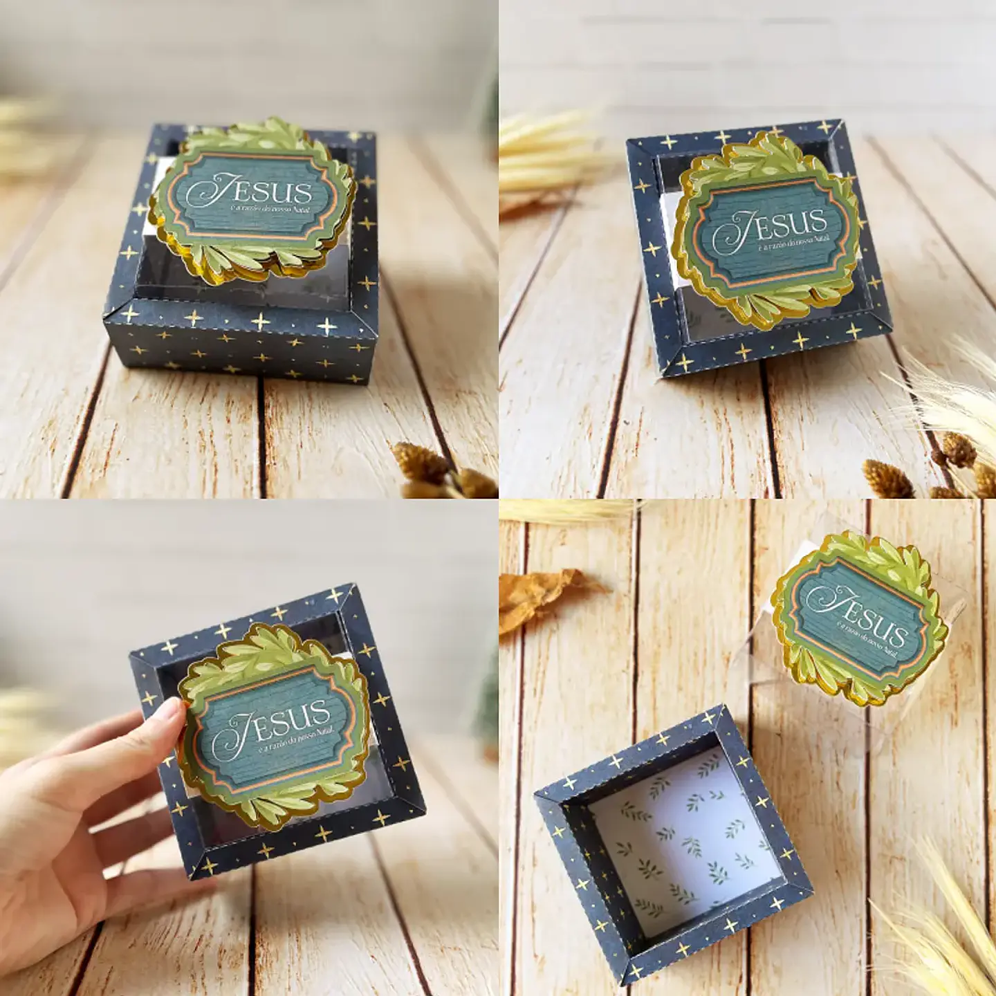 Arquivo Natal Caixa 4 Doces ou Sabonete - Duo Arquivos 1