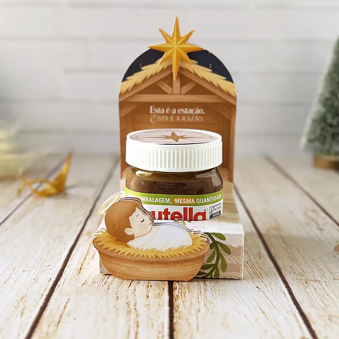 Arquivo Natal Caixa Nutella 140g - Duo Arquivos