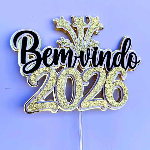 Arquivo Topo de Bolo Bem Vindo 2026 - CRIARTES