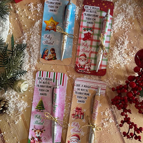 Aquivo Natal Card Caneta ou Lápis - GB
