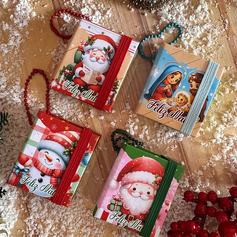 Arquivo Natal Chaveiro Post It - GB