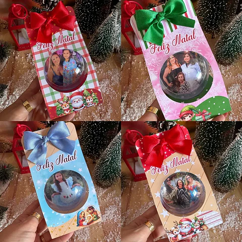 Arquivo Natal Porta Bola Acrilica 7cm - GB