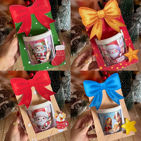 Arquivo Natal Porta Caneca Acrilica - GB