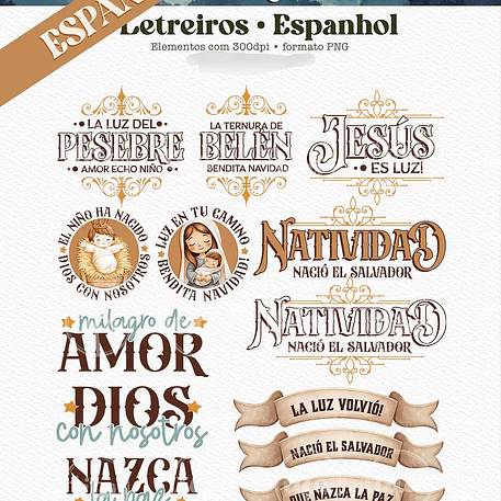 Kit Digital Natal Combo Natividade Ilustrações - Tita 3