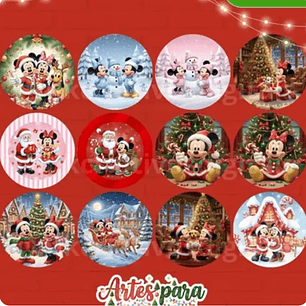 Arquivo Painel Sublimado Natal Mickey e Minnie - MK Criativos