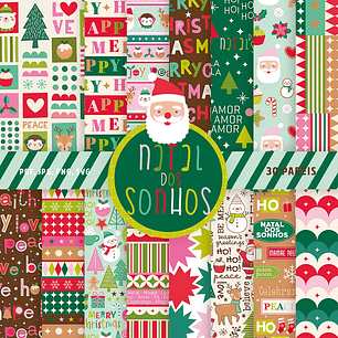 Kit Digital A4 Coleção Natal dos Sonhos - CELA