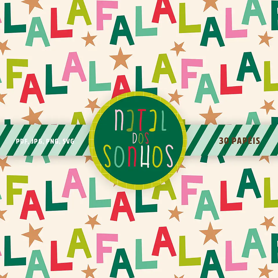 Kit Digital A4 Coleção Natal dos Sonhos - CELA 2