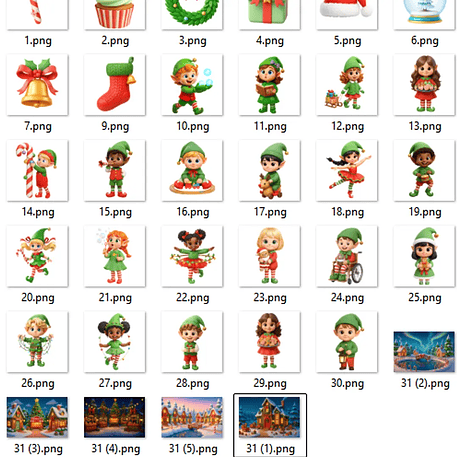 Kit Digital Natal dos Elfos 3D - Fanddy 2