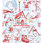 Kit Digital Natal Urso Polar Aquarela - Fanddy - Thumbnail 1