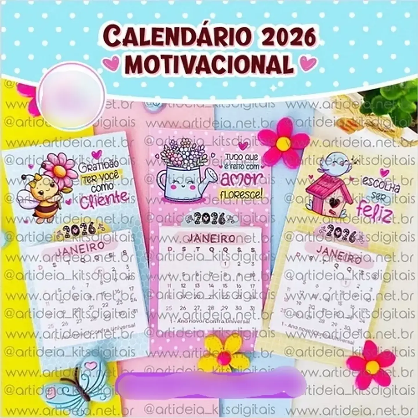Arquivo Calendário Motivacional - Art Ideia 1