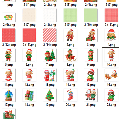 Kit Digital Natal Bobbie Goods 3D - Fanddy 2