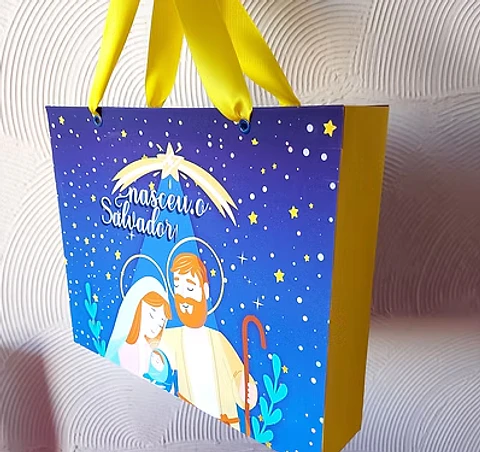 Arquivo Natal Cristão Sacola Nasceu o Salvador - Dhama