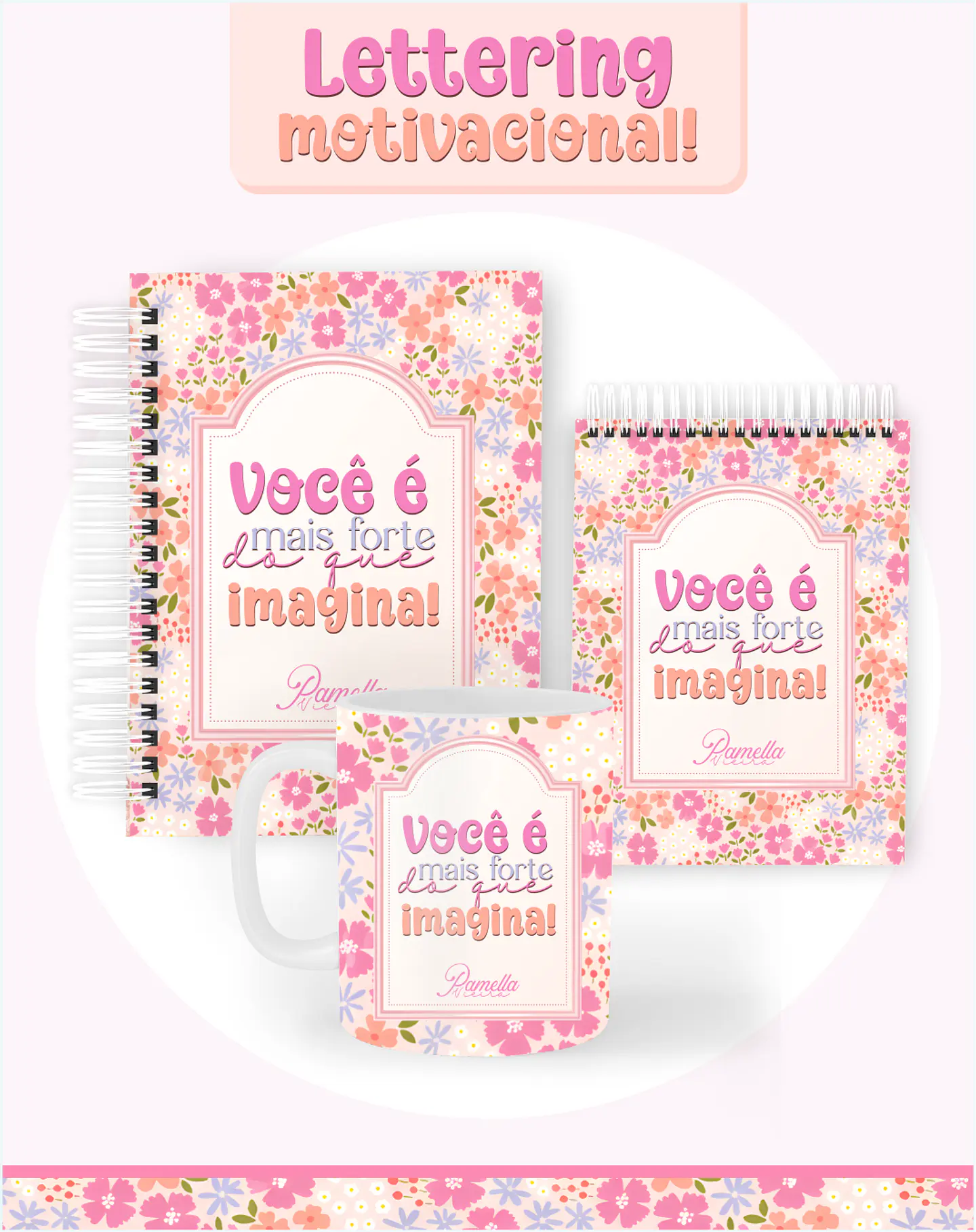 Arquivo Encadernação 2026 Lettering Motivacional - Pamella 1