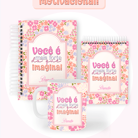 Arquivo Encadernação 2026 Lettering Motivacional - Pamella 1