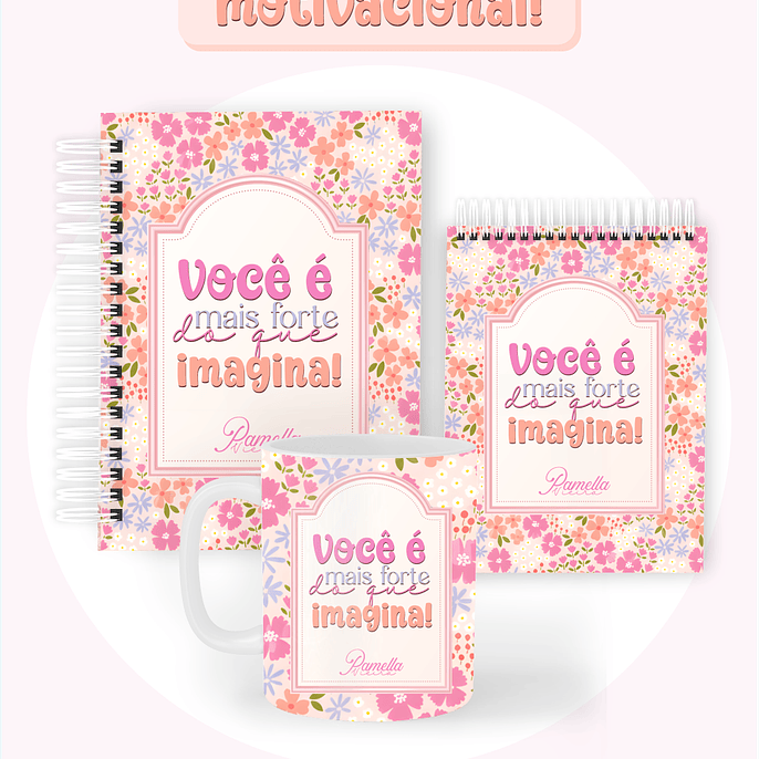 Arquivo Encadernação 2026 Lettering Motivacional - Pamella 1