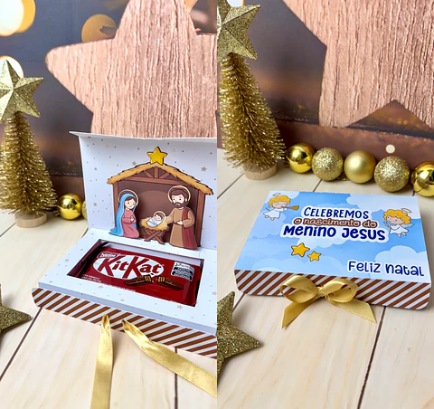 Arquivo Natal Caixinha para Kit Kat - Madi
