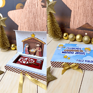Arquivo Natal Caixinha para Kit Kat - Madi